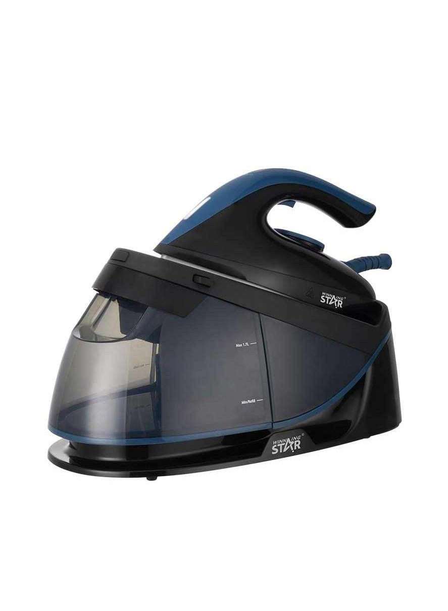Compare Winning Star Electric Steam Station Iron with 1.7L Water Tank, Ergonomic Handle & Adjustable Temperature Control with SelfCleaning Ceramic Soleplate 2200W ST6129 at KSA Price