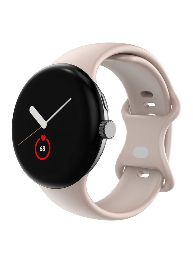 Compatible for Google Pixel Watch Bands, Soft Silicone…