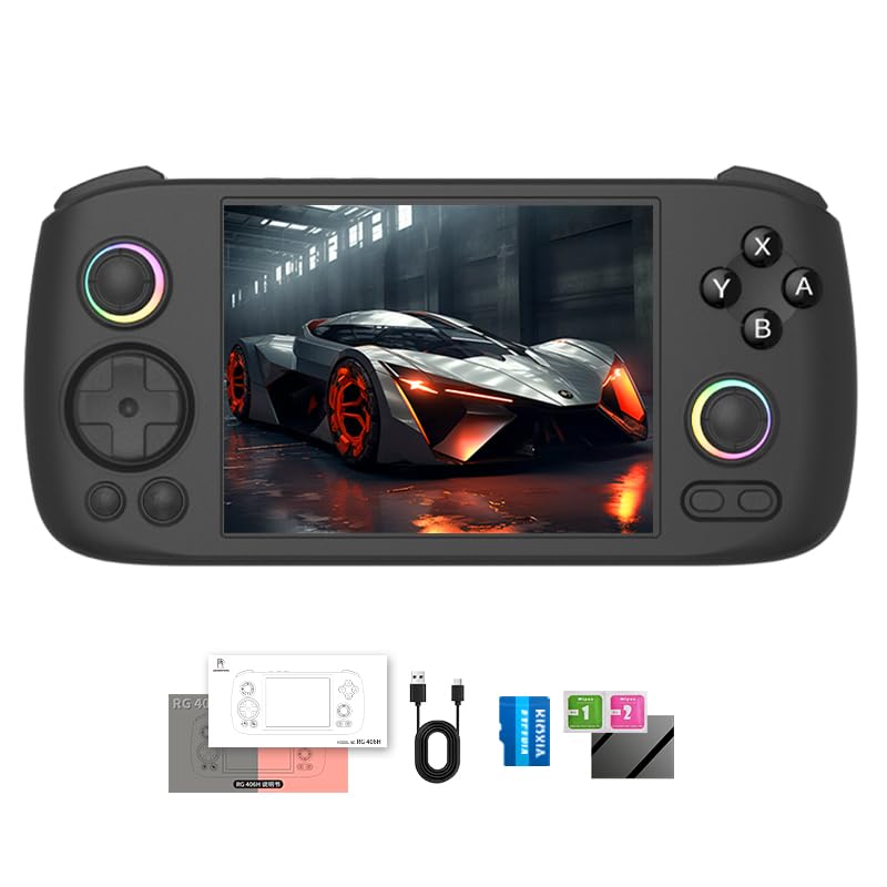 Compare RG 406H Retro Handheld Game Console 4 IPS Screen Android 13 System Builtin 128G TF Card with 4783 Preinstalled Games RG406H Portable Gaming Console RG406H Supports 5G WiFi Bluetooth HDMI Black at KSA Price