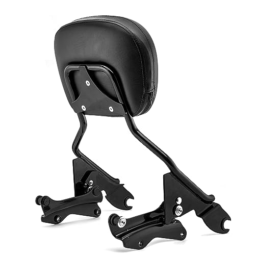 Compare Mofun Detachable Passenger Backrest Sissy Bar with 4 Point Docking Hardware Kit Compatible with 20142024 Harley Touring Street Glide Road Glide Road King Electra Glide Gloss Black at KSA Price