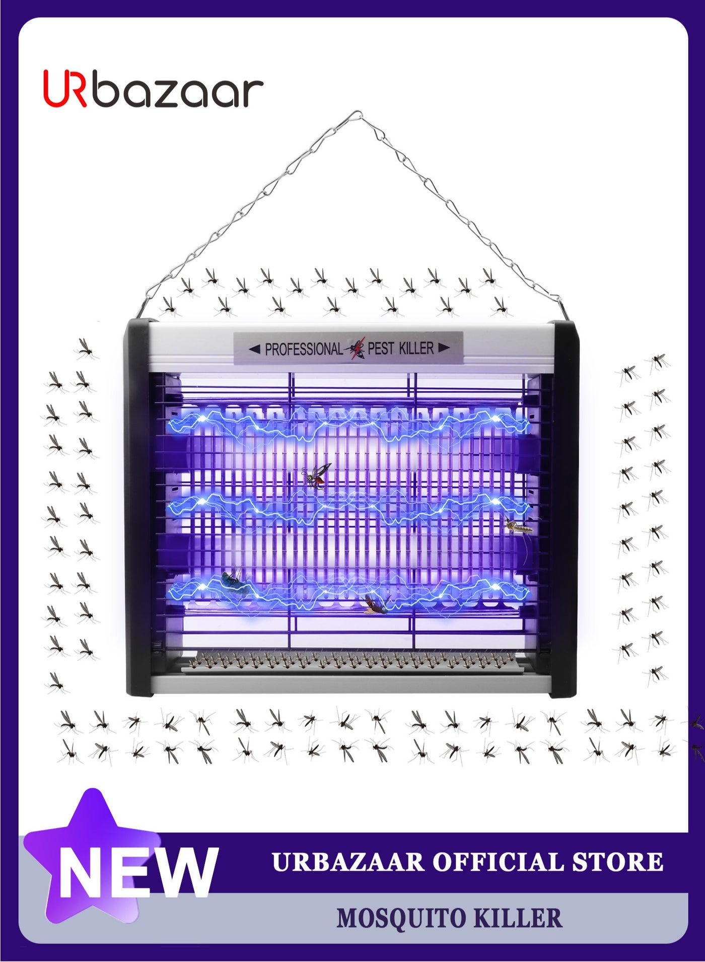 Insect Killer Electric Fly Trap Mosquito Lamp Effectively…