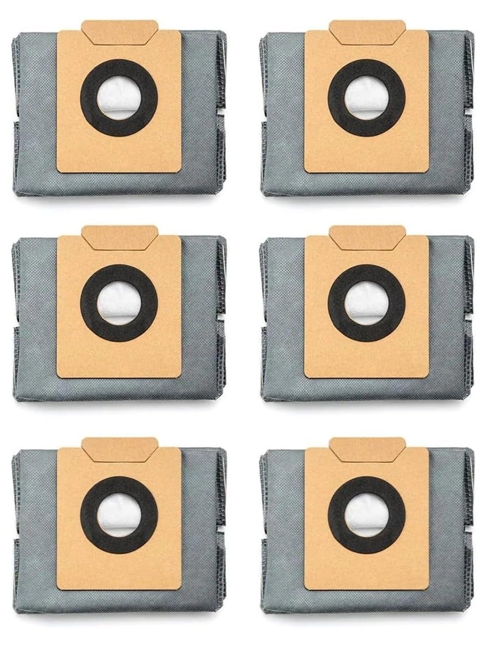 Compare 6Pack Large Capacity Dust Bags Compatible with X10 Pro Omni Robot Vacuum 80 W T29F7 Grey at KSA Price