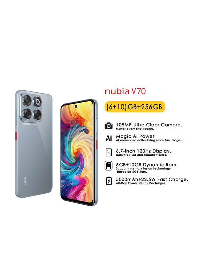 V70 Dual SIM Stardust Gray 6GB+10GB RAM 256GB…