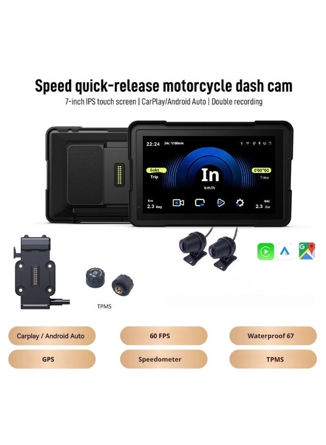 7'' Waterproof Motorcycle GPS Navigation |…