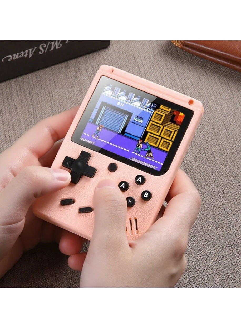 Pink Portable Vintage Game Console for On-the-Go…