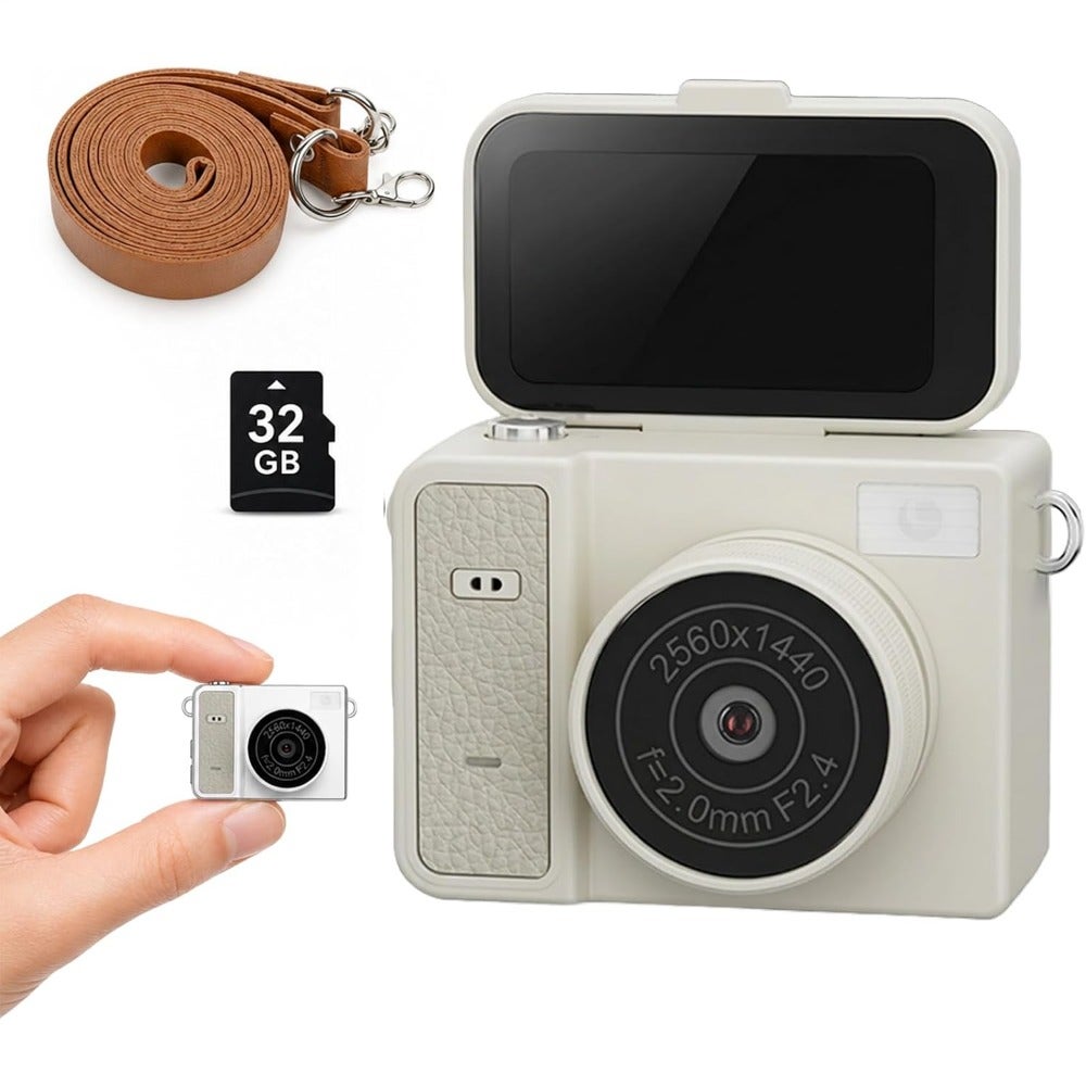 2K QHD Mini Keychain Digital Camera for,Portable…