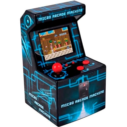 Compare ITAL Mini Arcade Machine  Portable Mini Console with Retro Design and 250 Games  16 Bits  Perfect As A Geek Gift for Children and Adults Blue at KSA Price