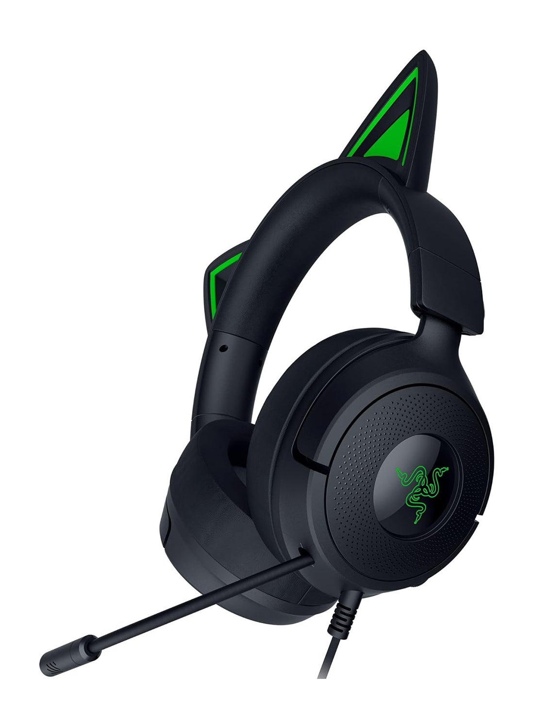 Compare Razer Kraken Kitty V3 X  Wired Kitty Headset for Gaming  Iconic Kitty Ears  270 g Light  HyperClear Cardioid Microphone  TriForce 40 mm Driver  3.5 mm Jack Plug | Black I RZ0405350200R3M1 at KSA Price