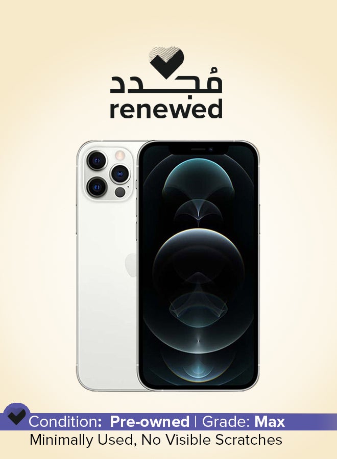 Compare Renewed  iPhone 12 Pro Max 128GB Silver 5G With Facetime  International Version at KSA Price