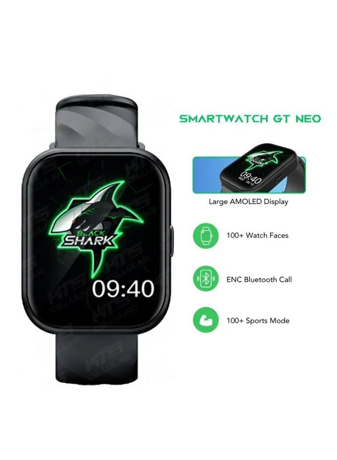 Compare GT Neo Smartwatch With 2.02 inch Display,7days Battery, 100+ Sports Mode, Clear Call, 24H Health Monitoring & IP68 Water Resistant  Black at KSA Price