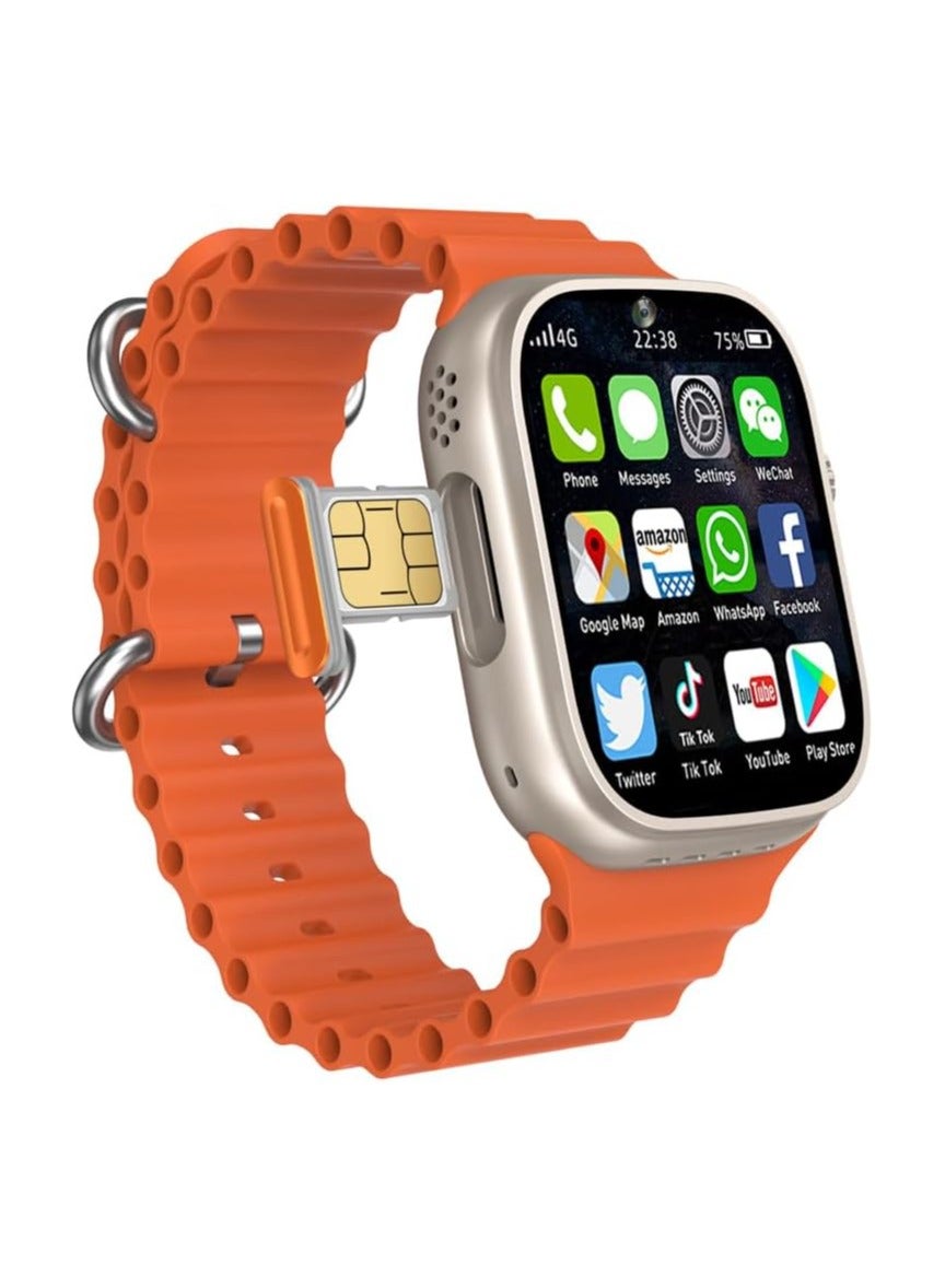 Compare TC4G Smart Watch With Dual Camera And Dual Sim Card Support With 3 Pair Straps And Wireless Charger For Gents And Ladies Silver at KSA Price