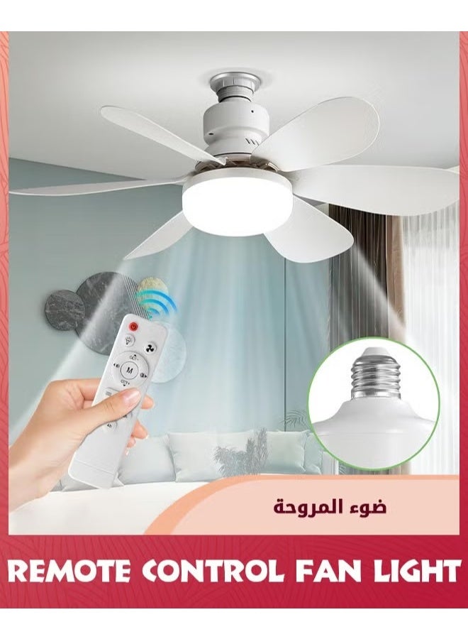 Fan Light,20.5in Small Ceiling Fan Lights With…