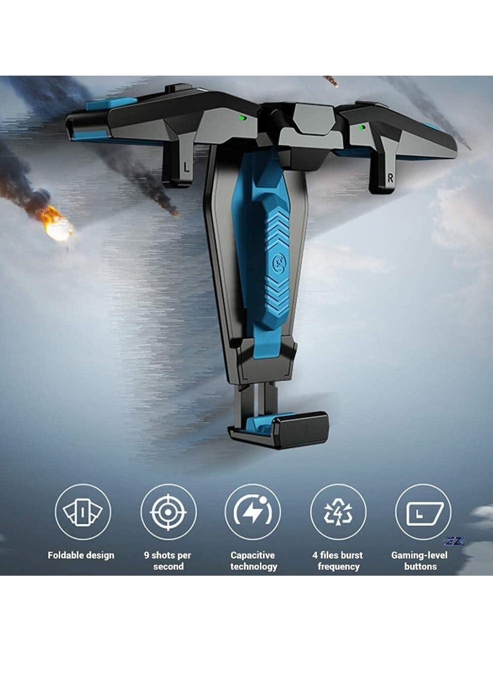 Compare Falcon Mobile Gamepad – Cell Phone Game Controller for iOS & Android, PUBG Gaming Accessories, Comfortable Grip, Precision Controls, Ideal for Mobile Gamers at KSA Price