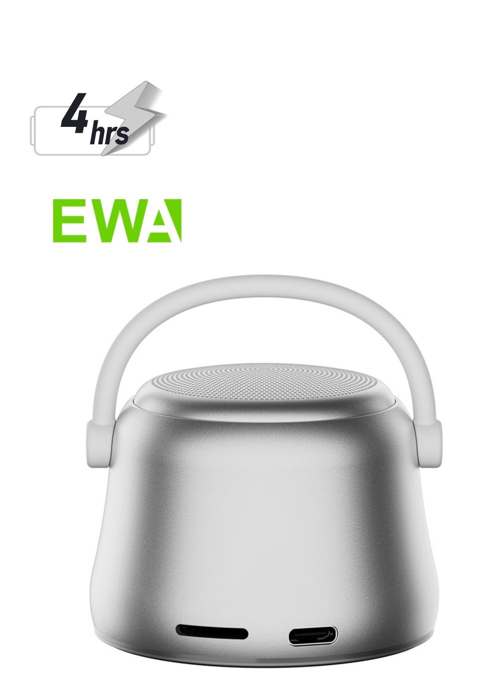 Compare EWA A20 Mini Bluetooth Bass Radiator Metal Speaker Silver at KSA Price