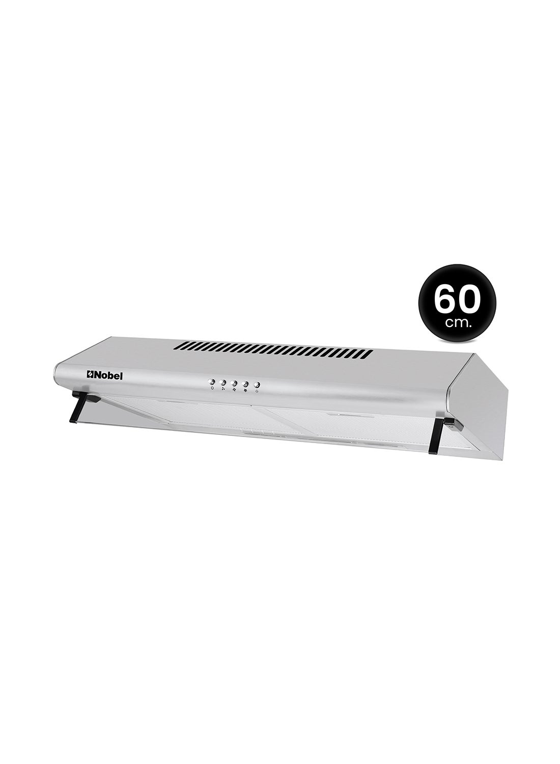 Compare 60 cm Builtin Hoods, Slim Hood, #430SS, Push Button, 3 Speeds, 3Layer Aluminum Filter with Metal Handle 2pcs, 2x40W Normal Lamp Bulb, 1x65W Motor, 220m3h, Efficient Kitchen Ventilation Solution NCH60ST Stainless Steel at KSA Price