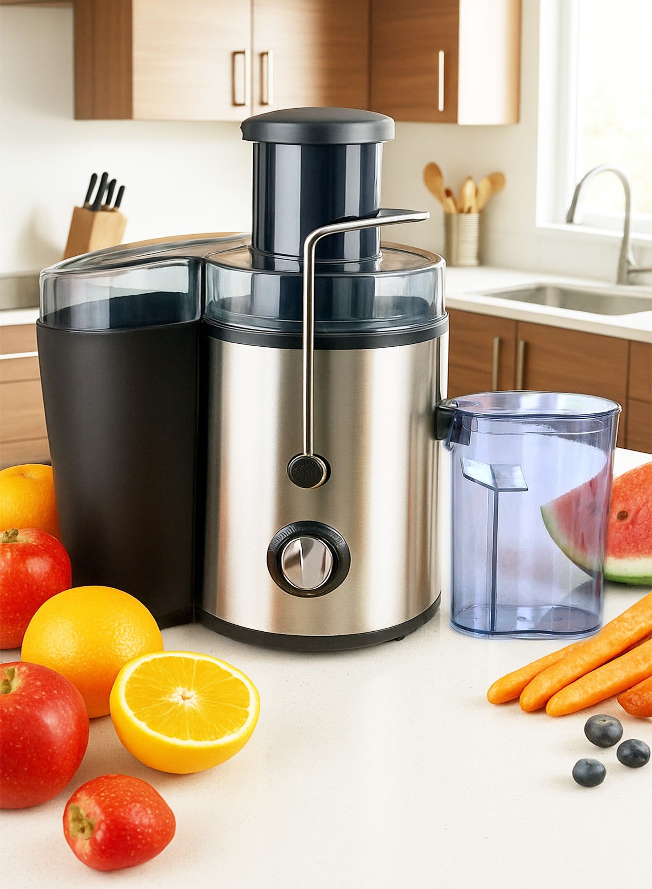 1000W High-Power Premium Juicer Machine! 3-Speed Settings,…