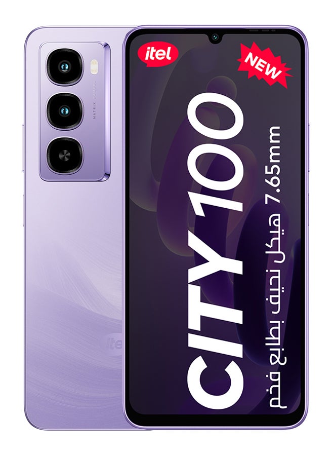 City 100 Dual SIM Fairy Purple 4+8GB RAM…