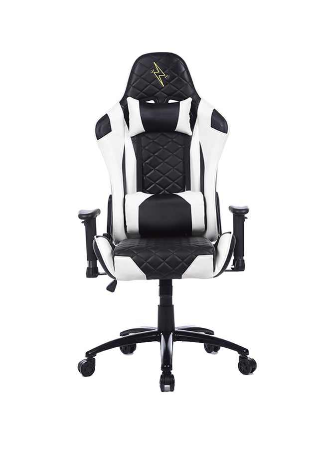 Compare Adjustable Gaming Chair With Lumbar Cushion WhiteBlack at KSA Price
