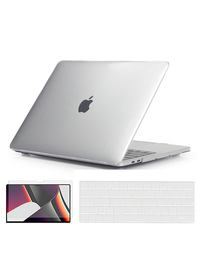 Compare Crystal Case Compatible with MacBook Pro 13 inch A1706,A1708,A1989,A2159,A2289,A2251,A2338 Case with Keyboard Cover & Screen Protector,Clear at KSA Price
