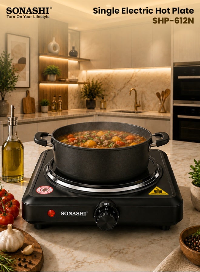Electric Hot Plate - Single Burner Stove with…