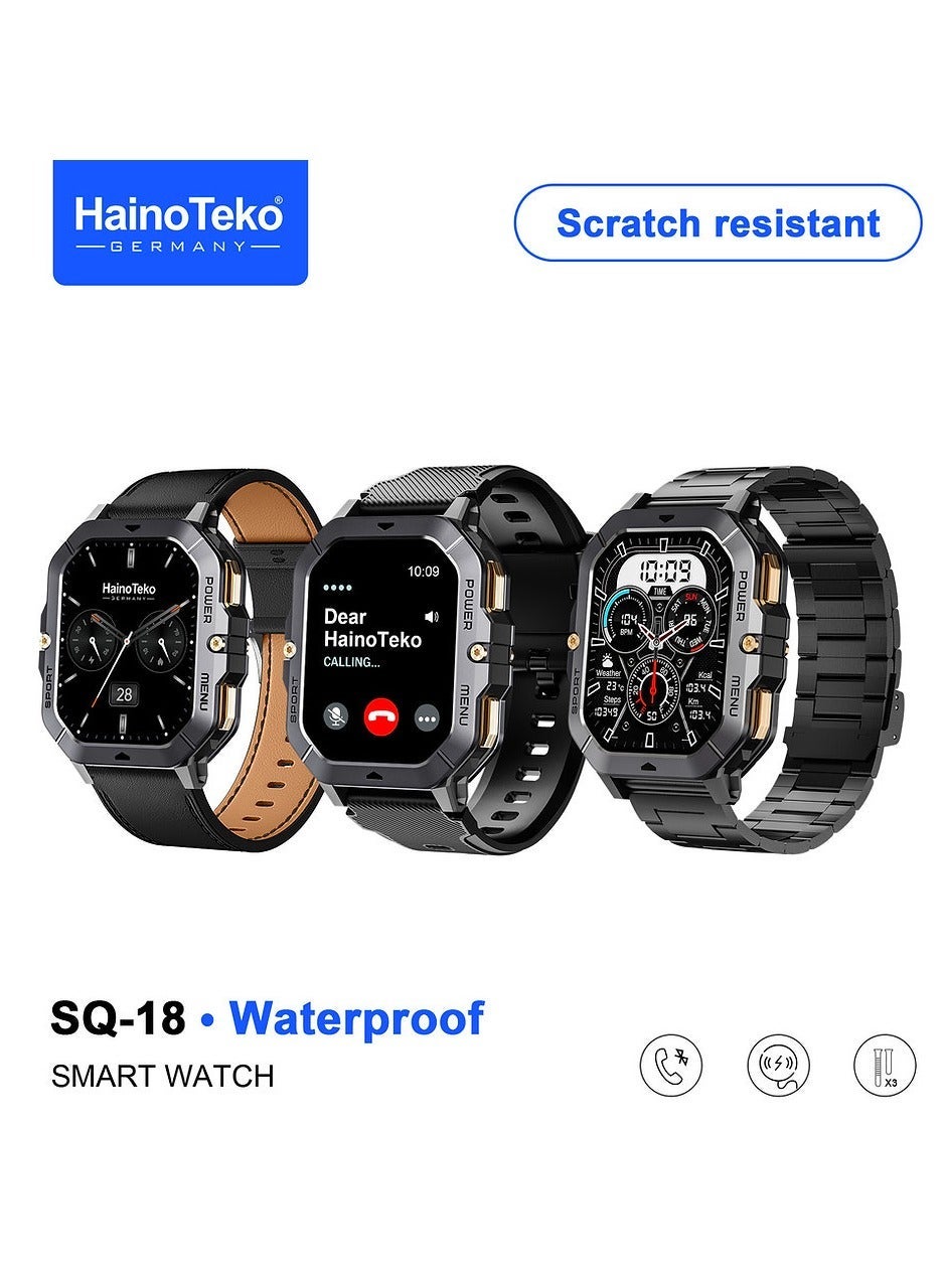 Haino Teko SQ-18 Waterproof Smartwatch With Scratch-Resistant…