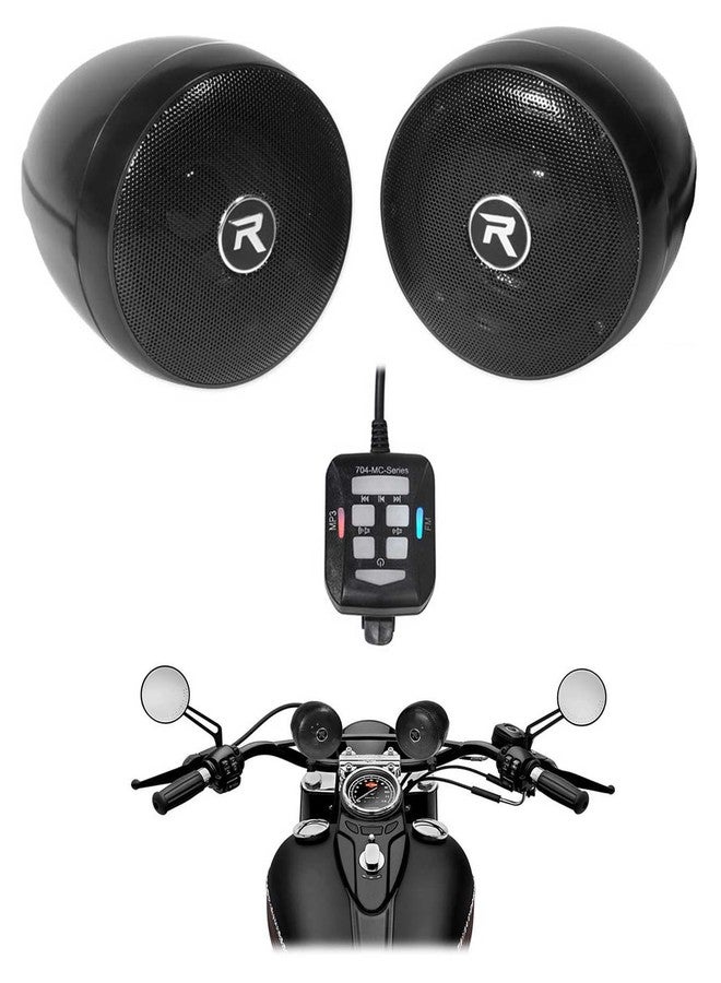 Compare Rockville RockNRide 2 300W Powered Bluetooth Motorcycle Handlebar Speakers, 4 Ohm, Waterproof IPX67, BluetoothUSBAUX, FM Radio, Perfect for MotorcyclesATVs at KSA Price