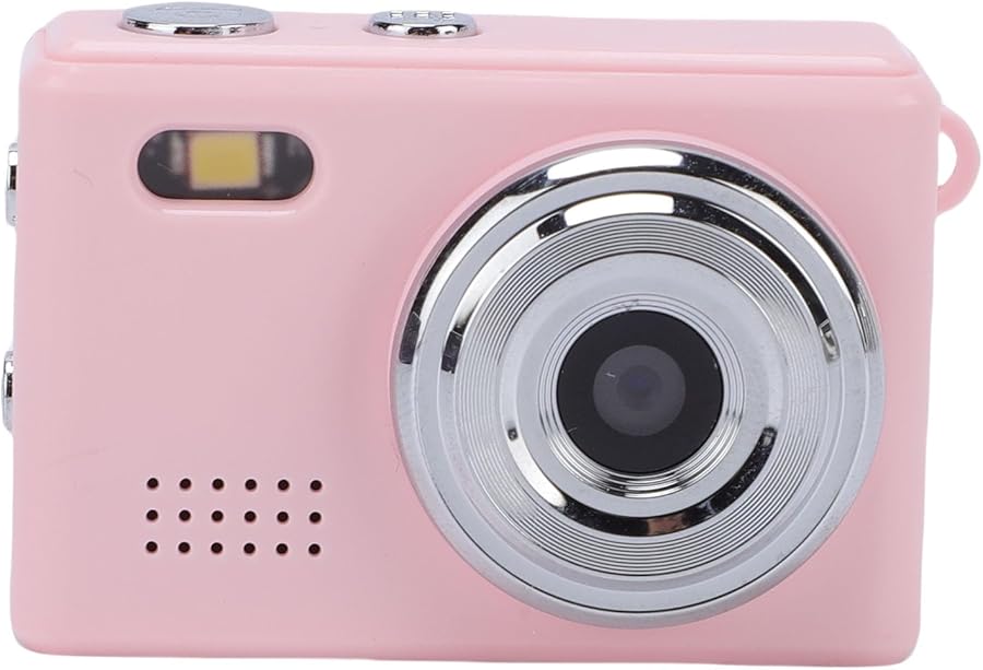 Compare Pink Digital Camera 1080P HD Portable Keychain Video Camera for Students Travel Records at KSA Price
