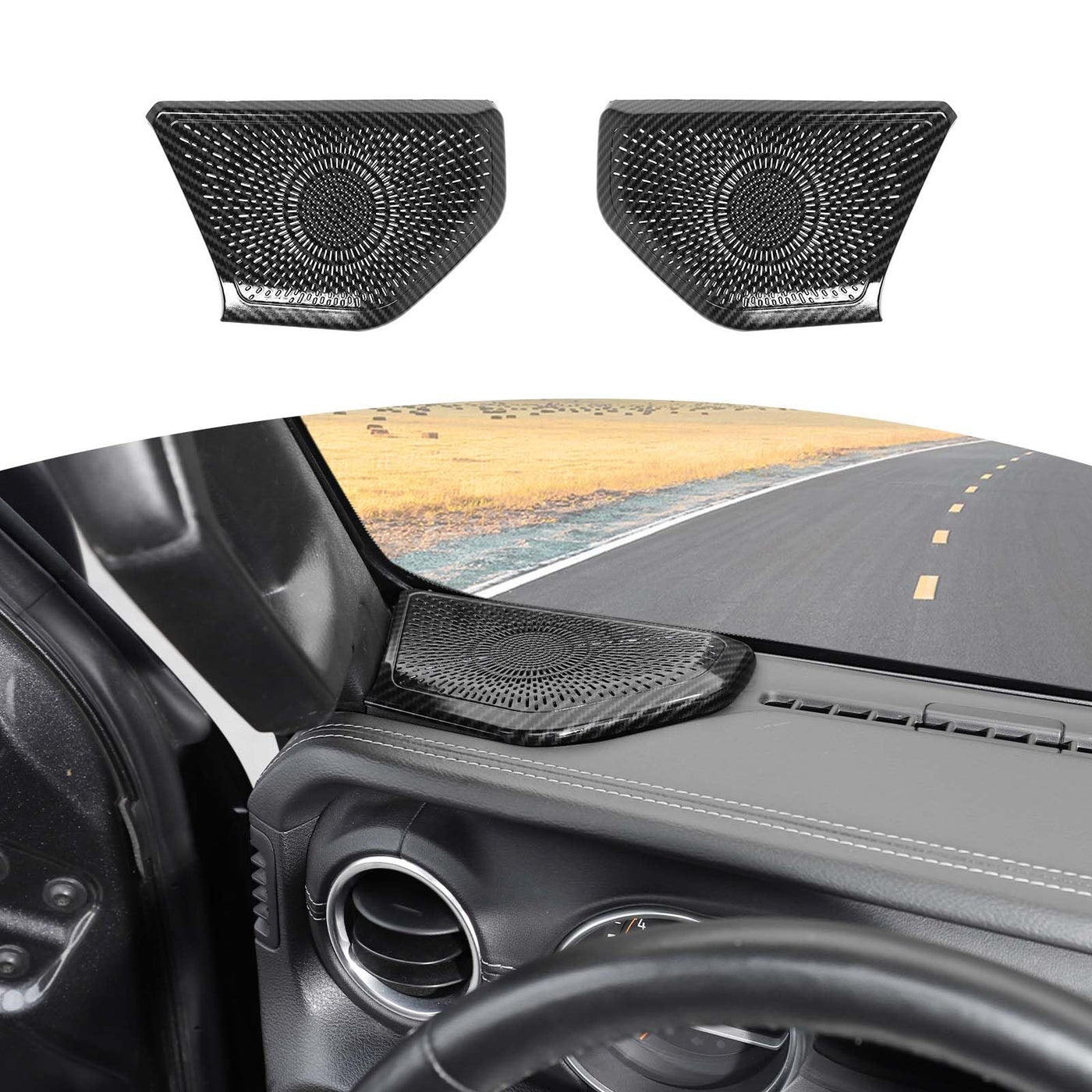 RTTCZ for Wrangler JL A Pillar Speaker Panel…