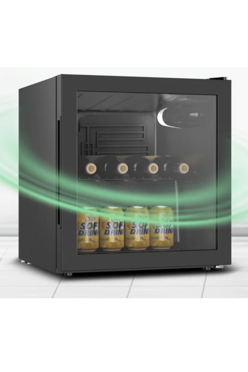 Compare 50L Single Glass Door Mini Freezer Refrigerator– Beverage Chiller Tabletop Defrost Freezer with Mechanical Temperature Control, Energy Saving, Low Noise, 220–240V for Home & Commercial Use at KSA Price