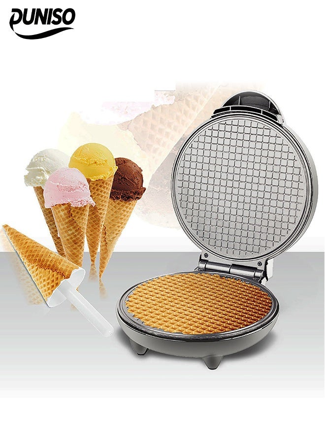 Compare Ice Cream Cone Maker?Breakfast Egg Roll Machine?Waffle Cone Maker?Non Stick, Easy to Clean?Suitable for Making Ice Cream Rolls, Pancakes, Spring Rolls, Waffles at KSA Price