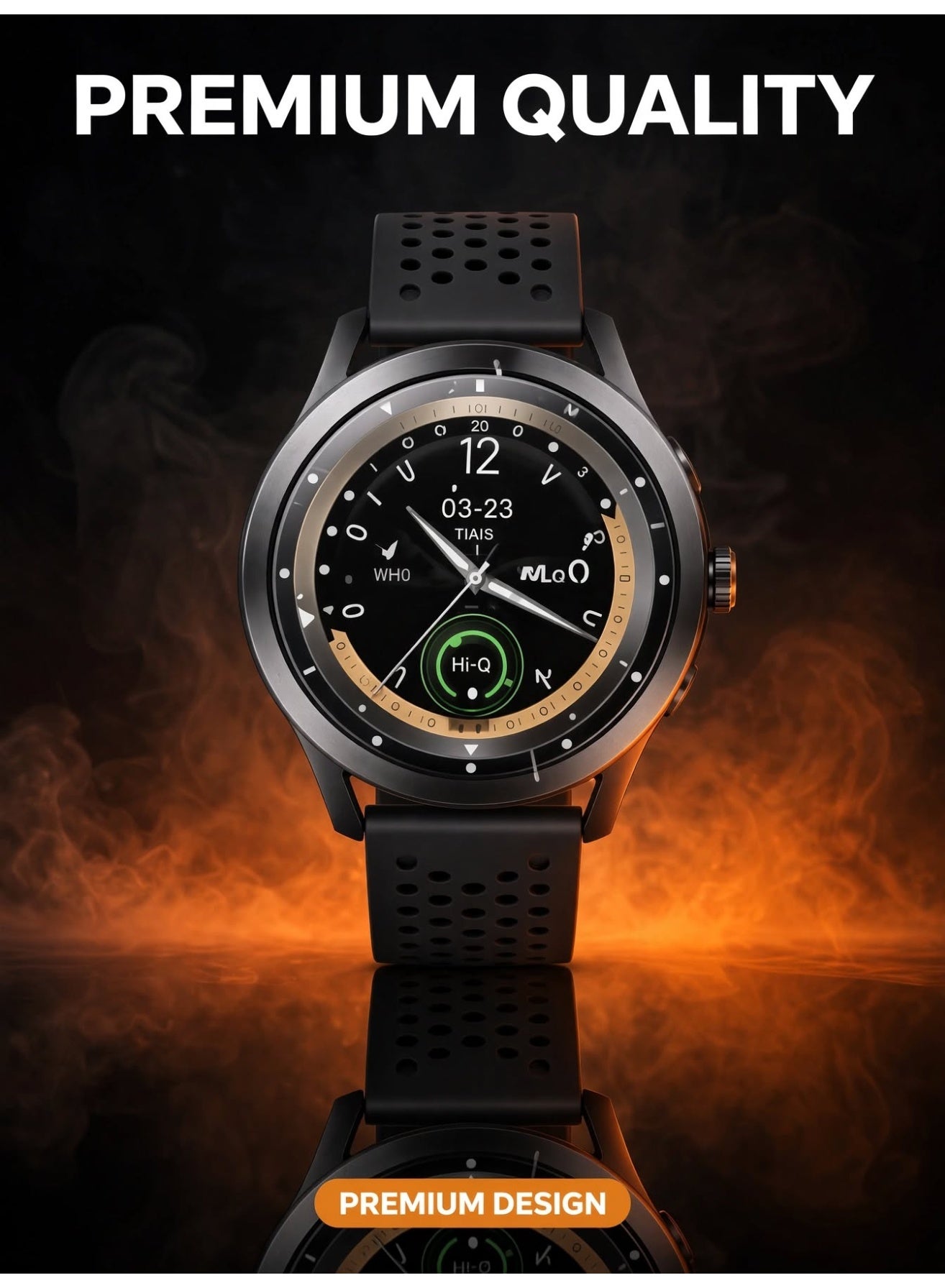 Compare WR44 Smart Watch, Super AMOLED Full Touchscreen, 3 Straps, Waterproof Fitness Tracker, Bluetooth Calling, Heart Rate & Sleep Tracking at KSA Price