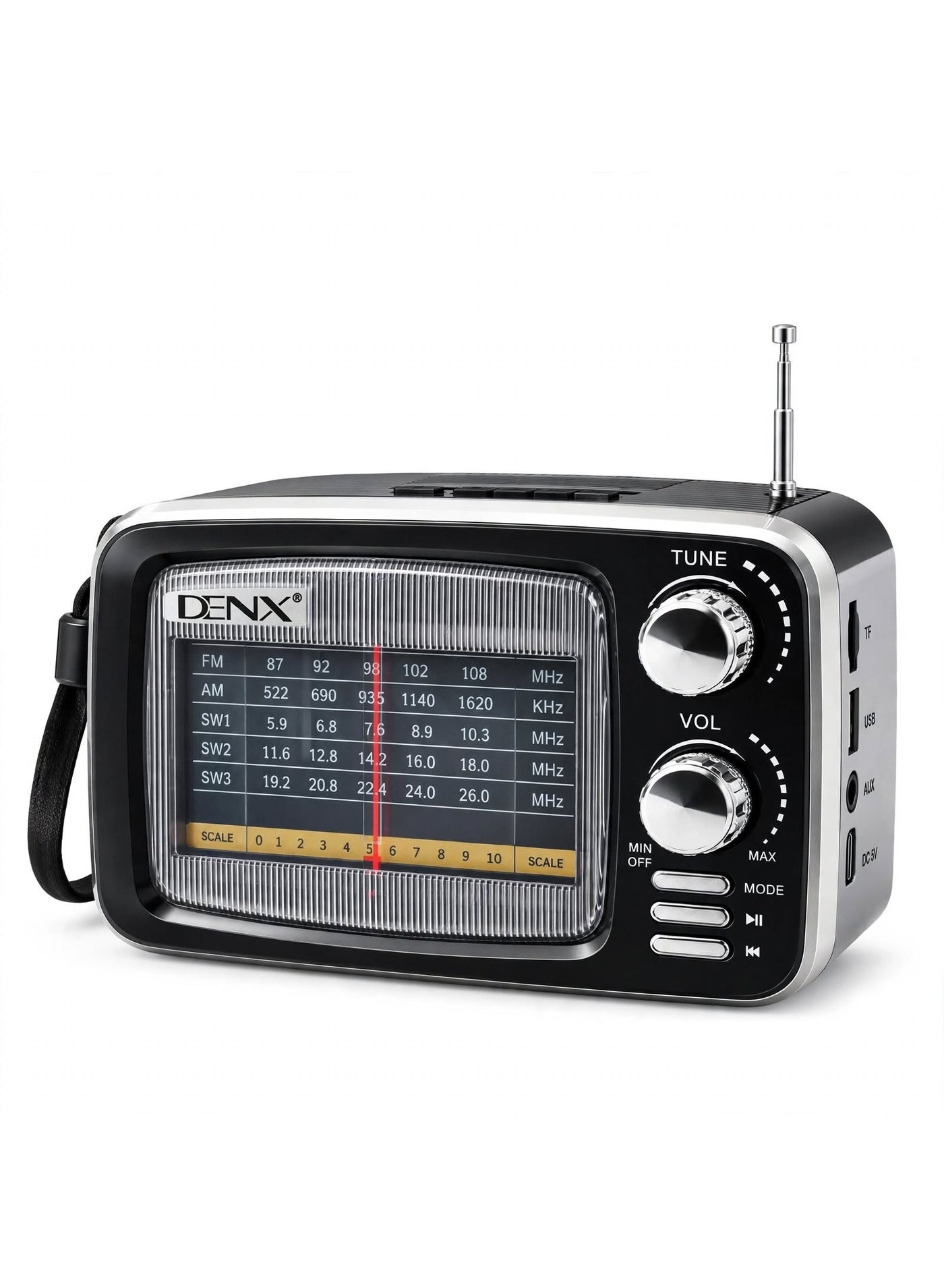 Compare DX2447 HiFi Bluetooth Speaker with FM Radio, USB and TF Card Playback, Wireless Portable Audio Speaker for Music, Home Entertainment and Everyday Listening at KSA Price
