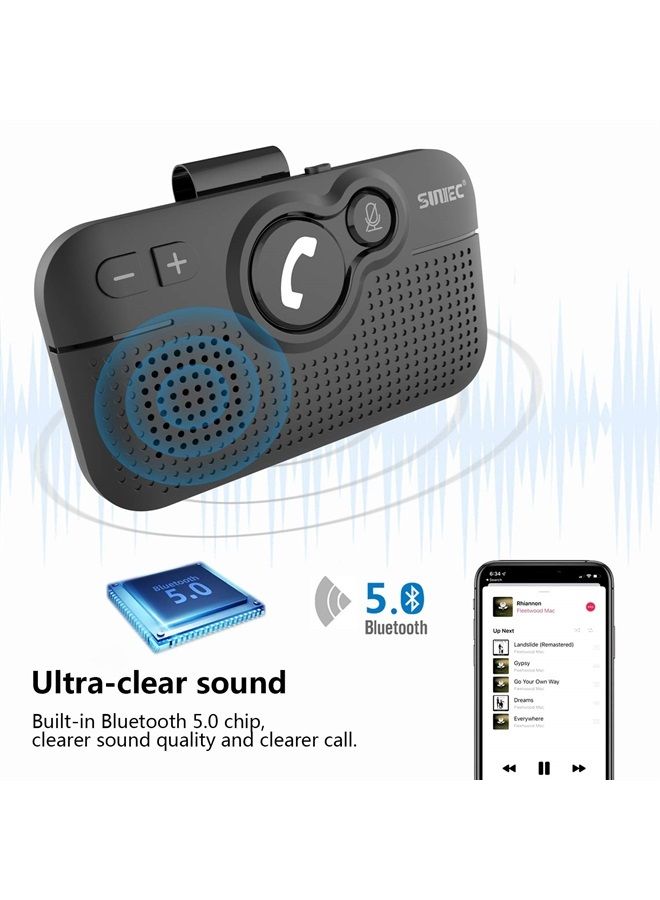 Hands Free Bluetooth for Cell Phone Car Kit…