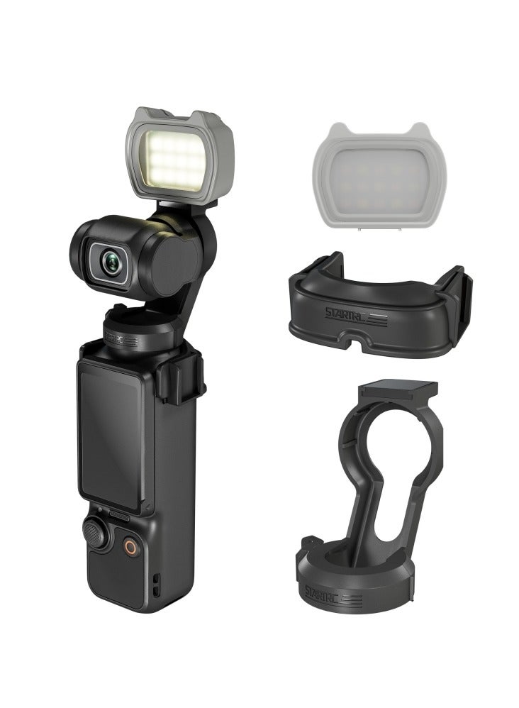 Compare For DJI Pocket 3 Magnetic Fill Light Set Cat Ears Tricolor White Warm Soft Light Triple Mode Single  Double Light Retainer Clip Action Camera Accessories at KSA Price
