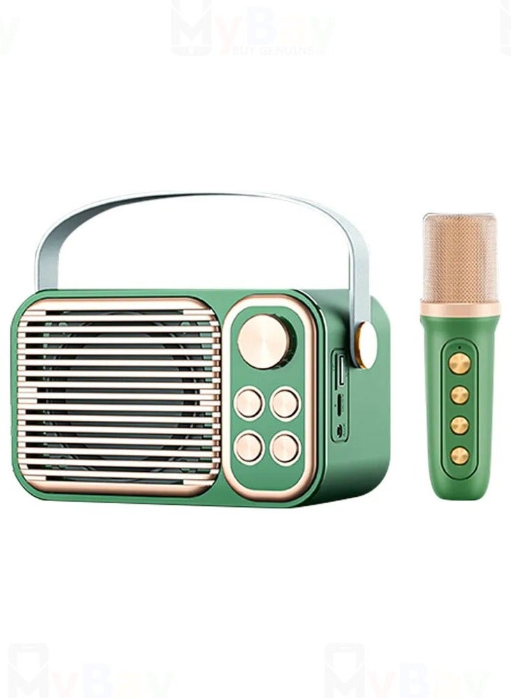 Compare Wireless Karaoke Speaker With Microphone YS104 Green at KSA Price