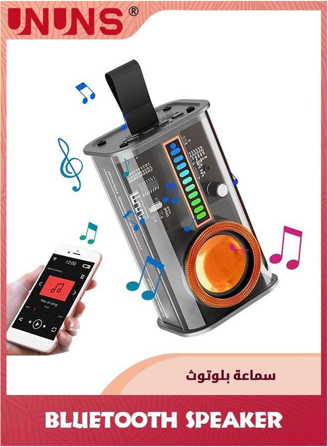 Portable Bluetooth Speaker With Lights,Transparent…
