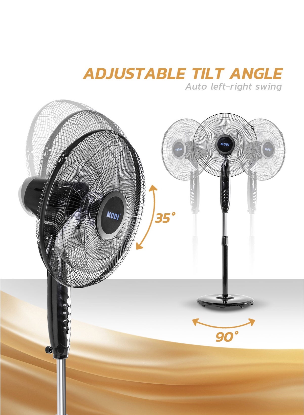 16 Inch Pedestal Fan with Remote Adjustable…