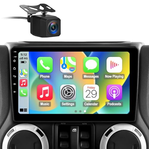 Compare Car Radio Stereo for Jeep Wrangler JK 20072018 Compass Grand Cherokee Dodge Ram 20092012 with Wireless CarPlay Android Auto, 10.2 Inch Android13 Touch Screen GPS Navigation Backup Camera 2GB+64GB at KSA Price