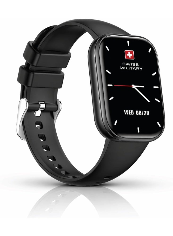 Compare Swiss Military Rhine 3 Smart Band with Bluetooth Calling, 1.72” Display, IP67 Waterproof  Black at KSA Price