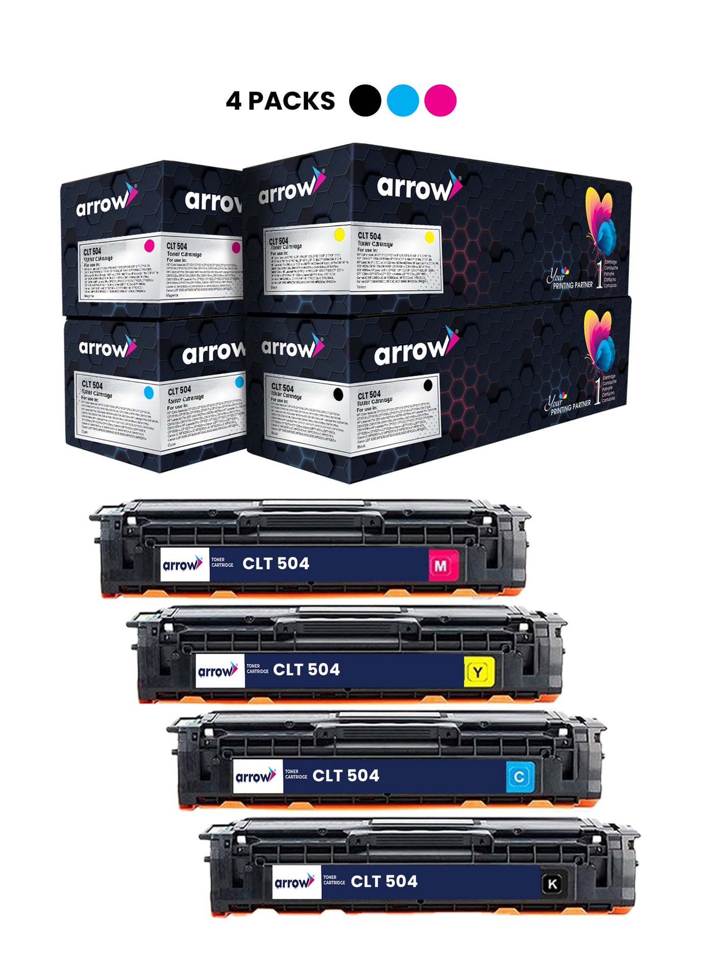 504S CLT-504S Multicolour FULL SET OF 4 PACK…