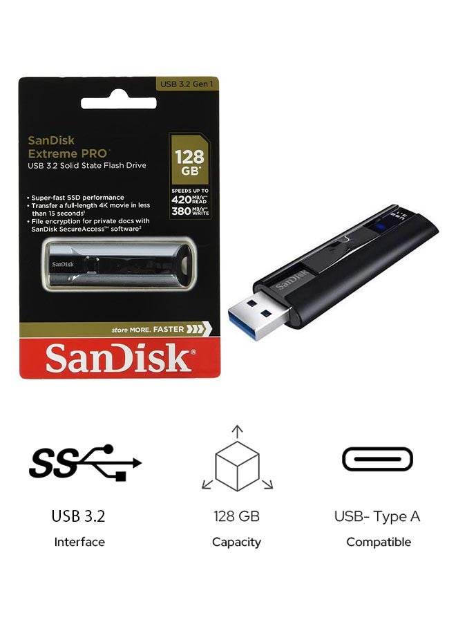 Compare Extreme PRO USBType A | USB3.2 Gen 1 Solid State Flash Drive | Read Speed Upto 420MBs Write Speed Up to 380MBs | at KSA Price