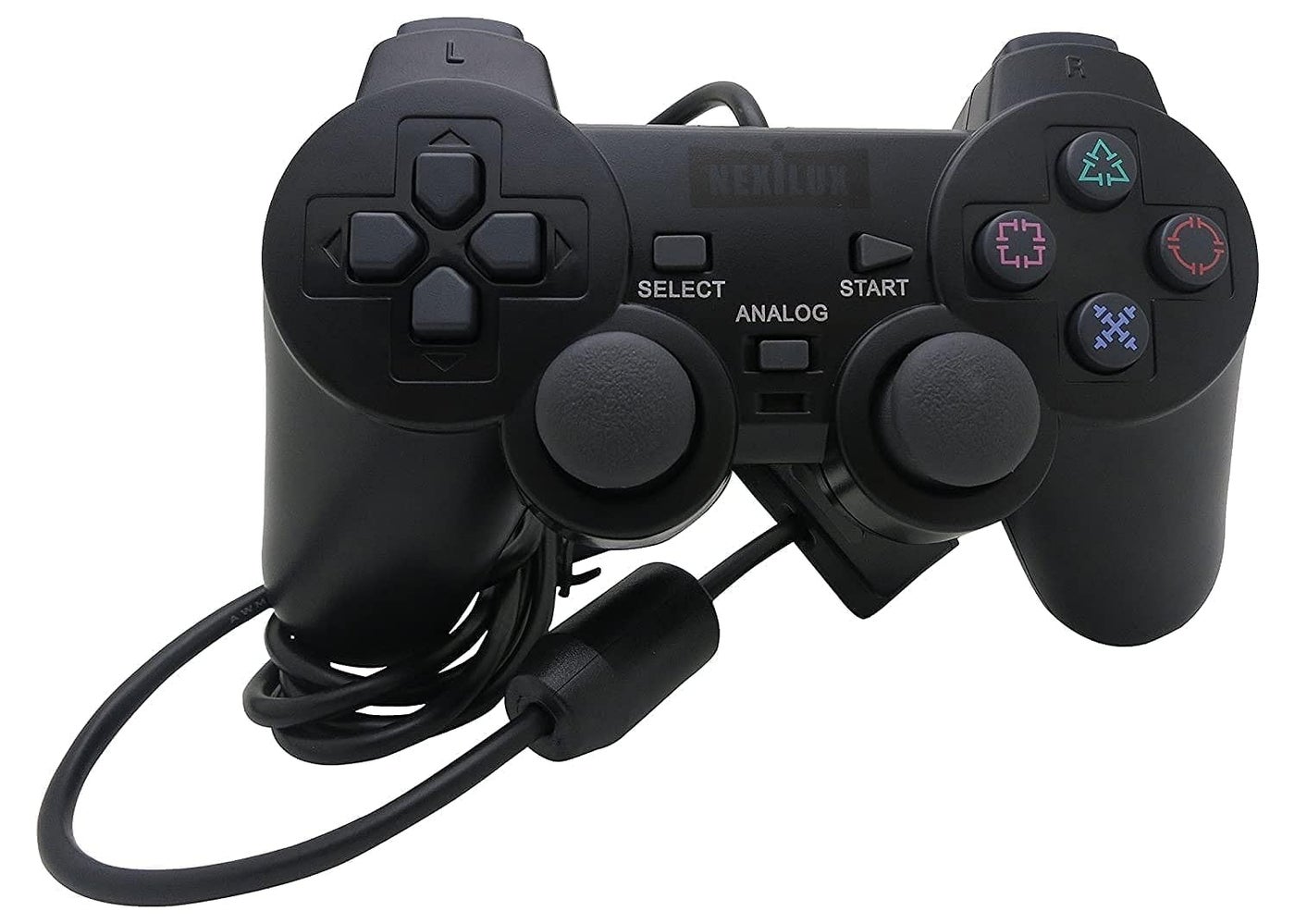 Compare NEXiLUX PS2 Controller Compatible with Sony Playstation 2 & Ps1  Psone, Black at KSA Price