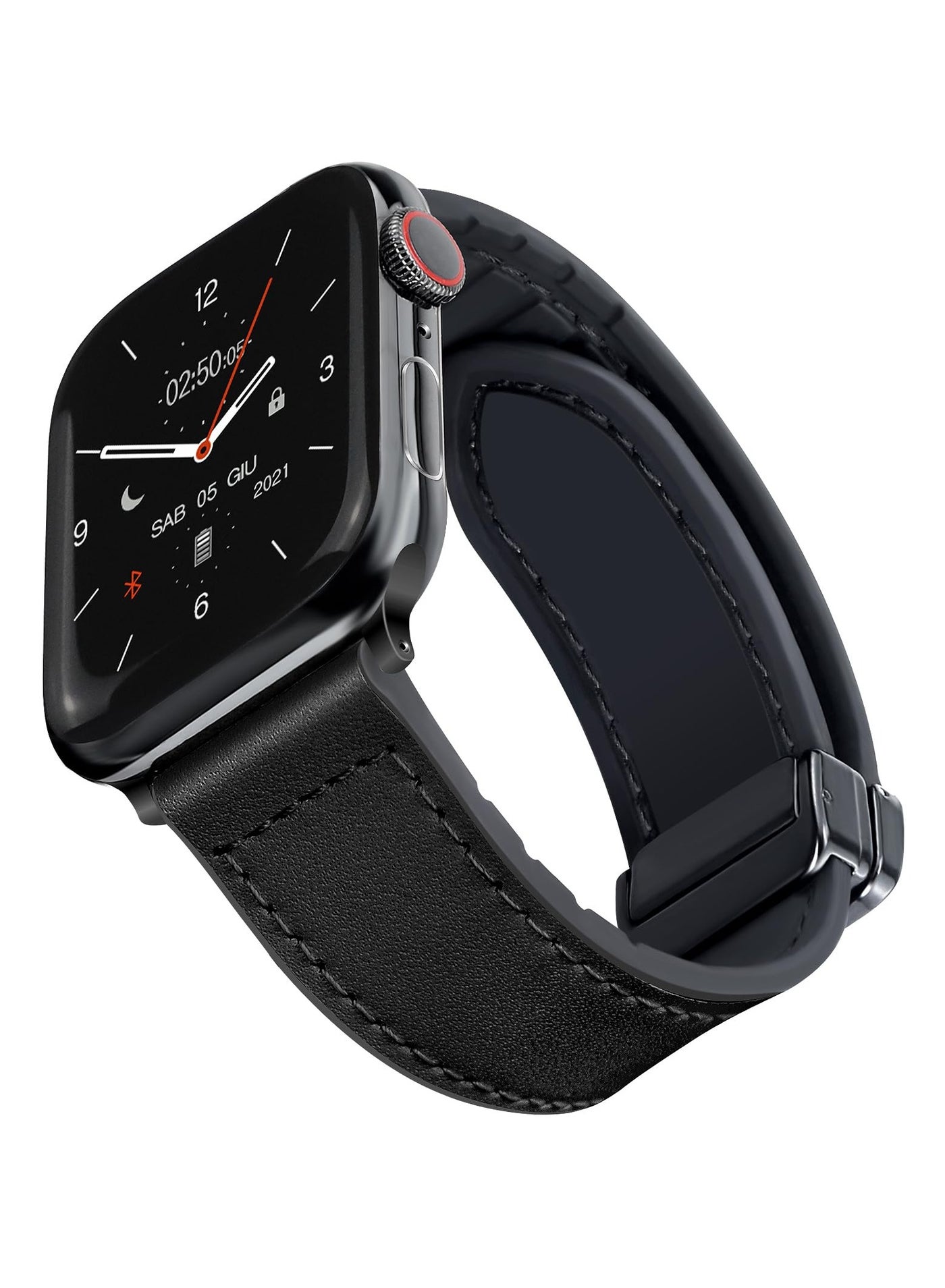 Magnetic Leather Watch Band for Apple Watch, Compatible…