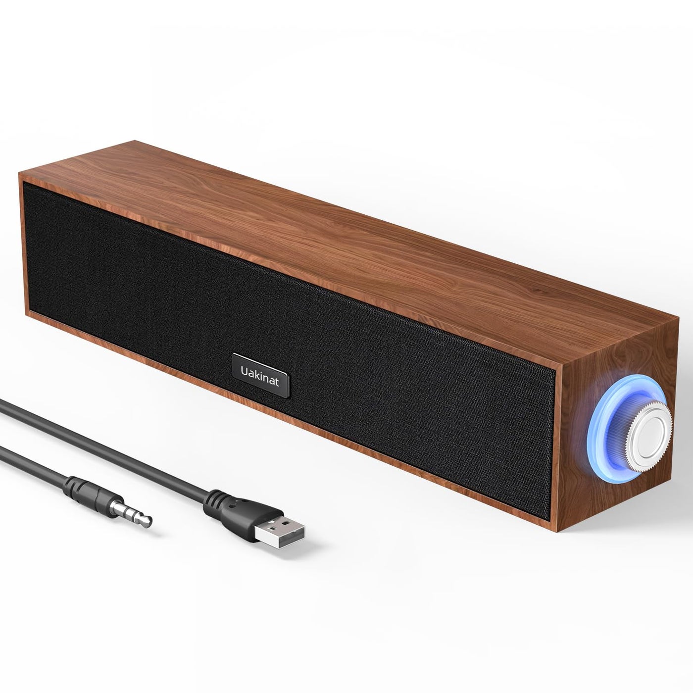 Uakinat Computer Speakers,Wooden Multimedia Digital…