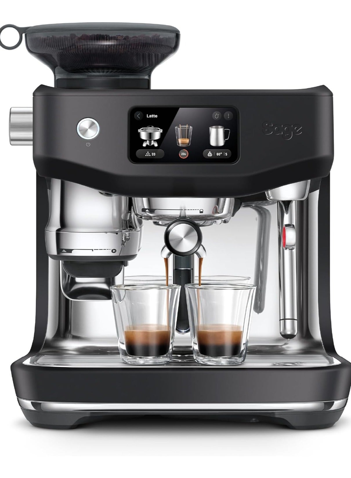 Compare The Oracle Jet – Espresso Machine with Grinder, Auto Grind & Tamp, Manual & Auto Milk Frother,Touchscreen – Black TruffleUAE Version, 2 Year Manufacturer Warranty, Free Coffee from RAW at KSA Price