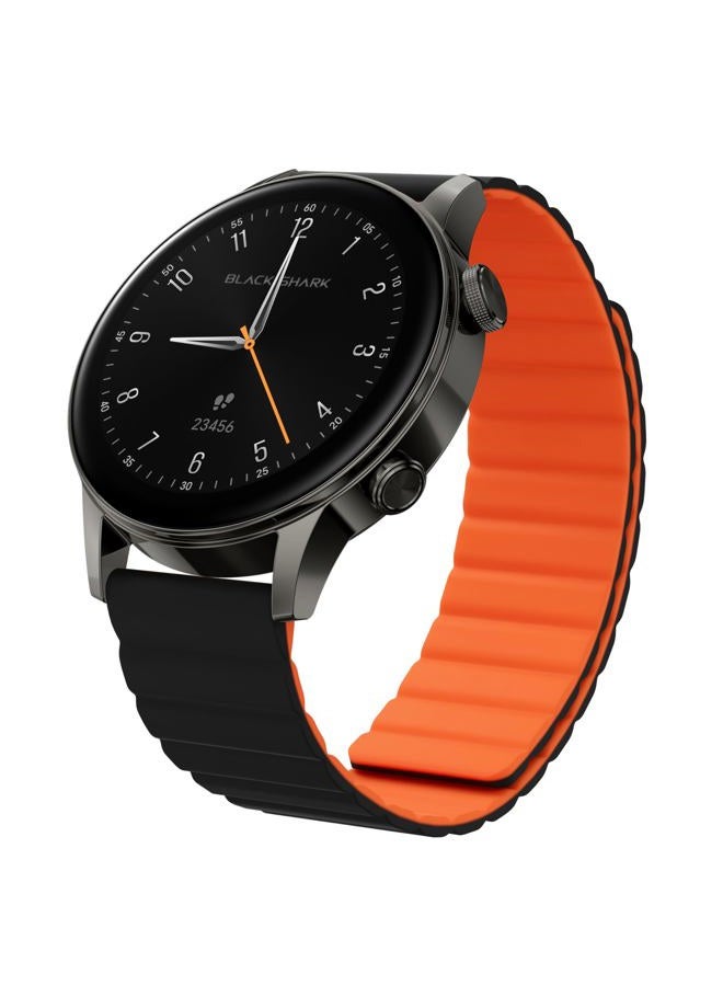 Compare S3 Smartwatch with Magnetic Strap, Bluetooth ENC Calls, 1.43 AMOLED Display, 150+ Sports Modes, GPS, 15 Days Battery, Health and Fitness Smart Watch, Silver at KSA Price