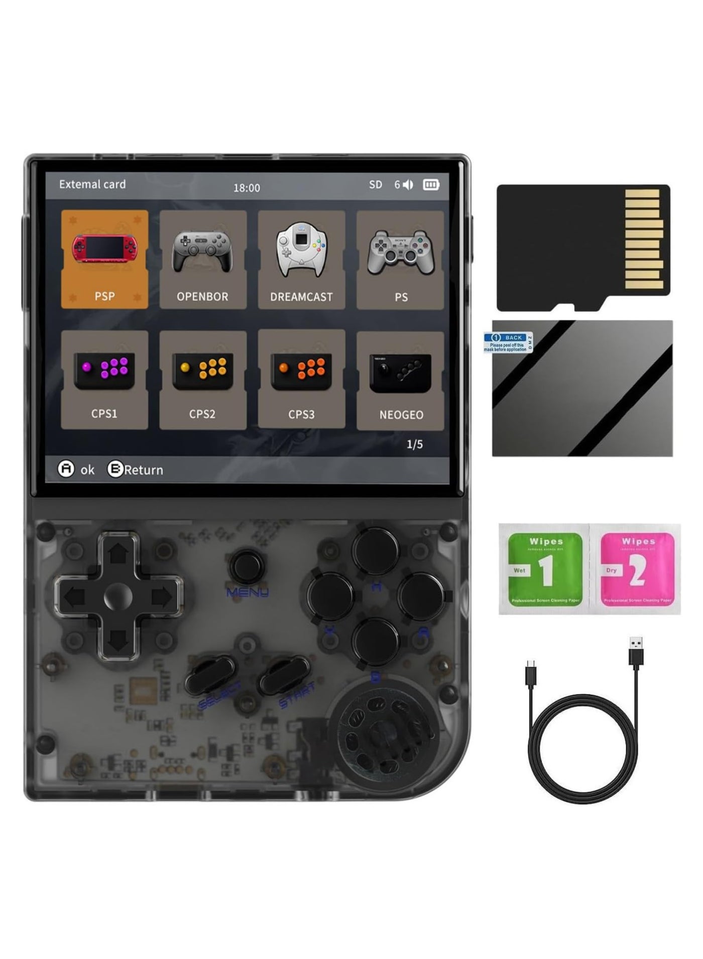 New RG35XX Handheld Game Console 3.5 inch IPS…