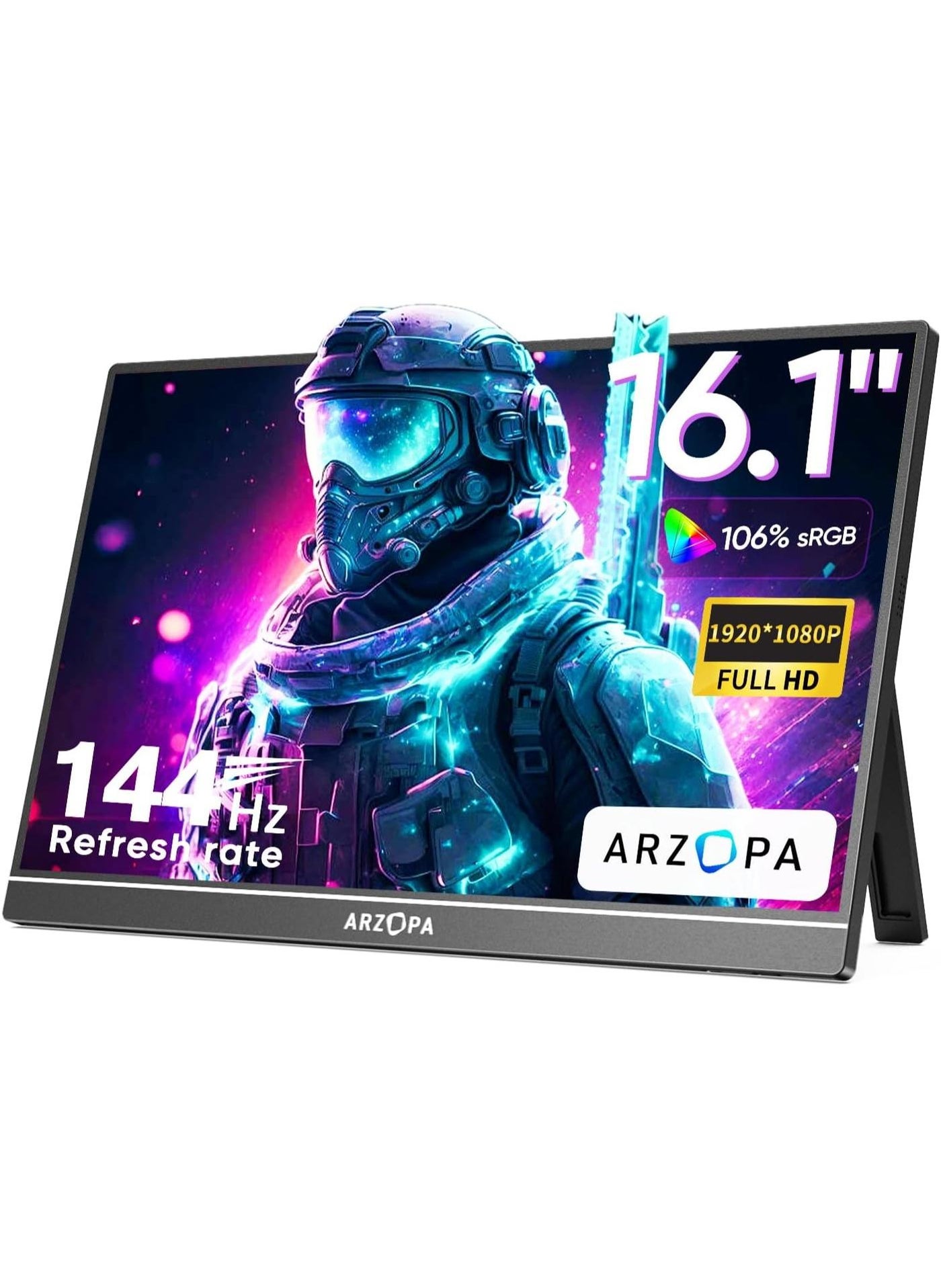 16.1 Inch Portable Gaming Monitor Z1FC, 144Hz FHD…