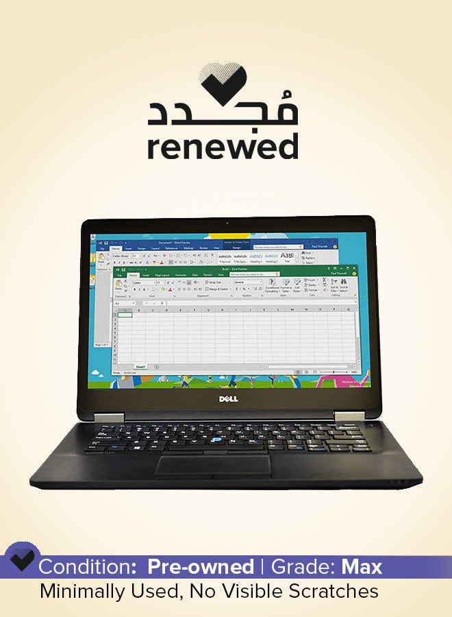 Compare Renewed  Latitude E5470 Laptop With 14Inch Display,Intel Core i7 Processor6th Gen8GB RAM256GB SSDIntel HD Graphics 620 Arabic Black at KSA Price