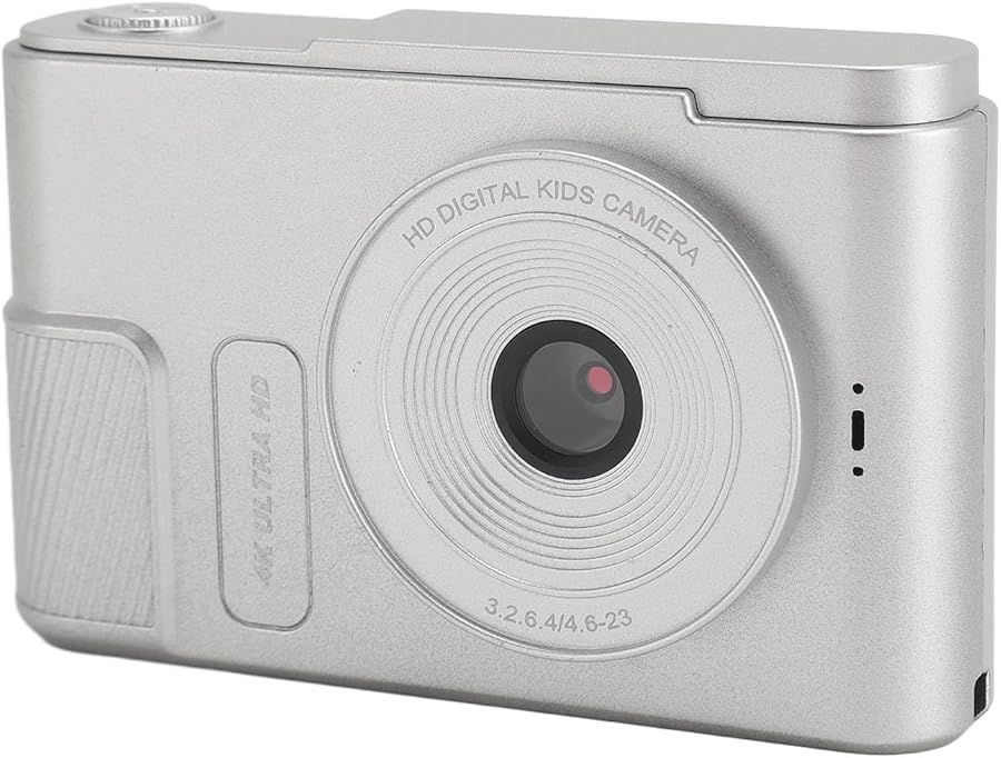 Silver 48MP 4K Digital Camera 16x Zoom Anti…